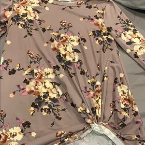 Long sleeve floral shirt